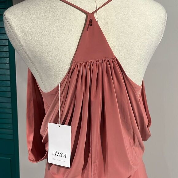 MISA NWT Domino Draped Dress - small - Picture 6 of 6